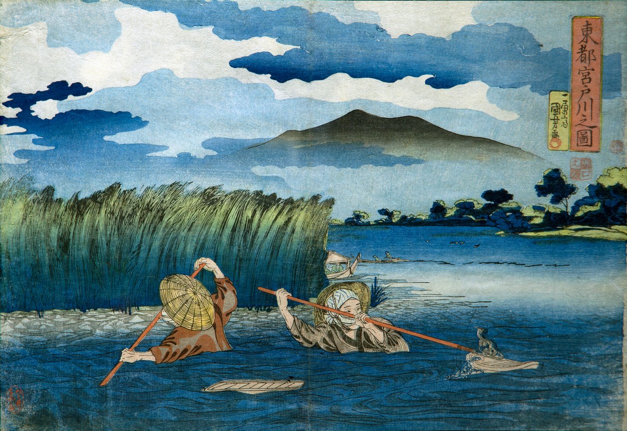 صورة لنهر مياتو بواسطة Utagawa Kuniyoshi