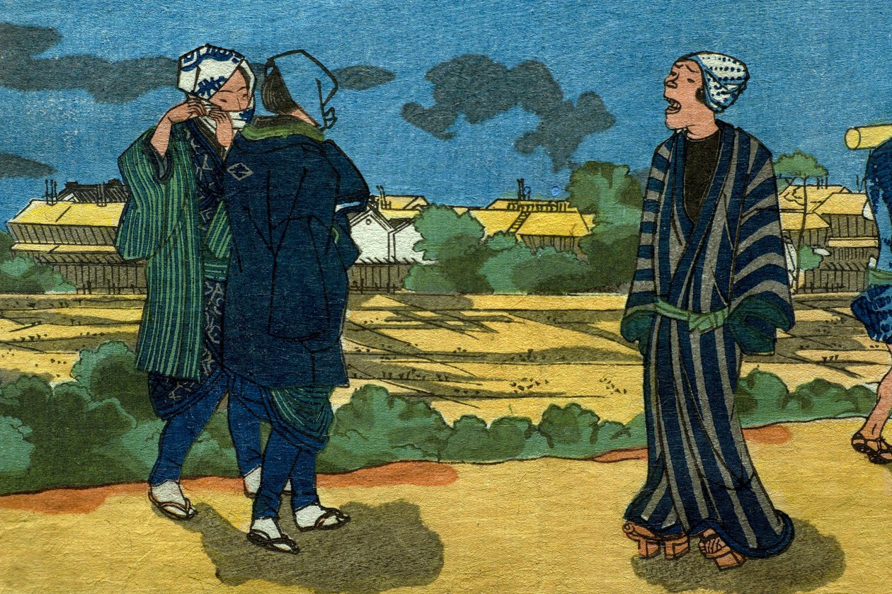 سلسلة Shin'yoshiwara: الأماكن الشهيرة في Edo (Tōto Meisho) ، حوالي 1832-33 بواسطة Utagawa Kuniyoshi