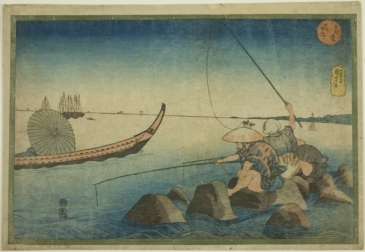 تيبوزو ، من سلسلة "الأماكن الشهيرة في العاصمة الشرقية (توتو ميشو)" بواسطة Utagawa Kuniyoshi