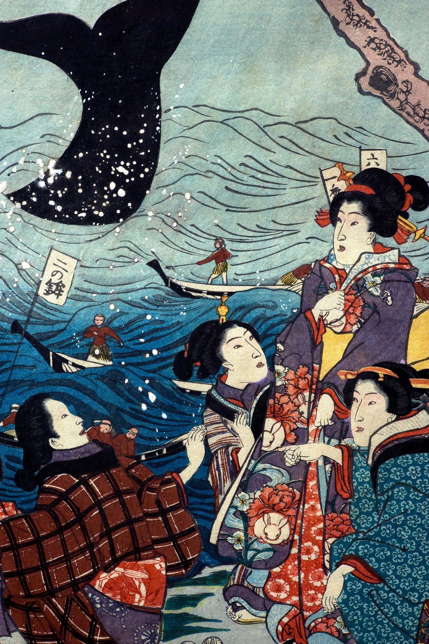 ازدهار السواحل السبعة بالسمك الكبير (Nana ura tairyō hanjō no zu) بواسطة Utagawa Kuniyoshi