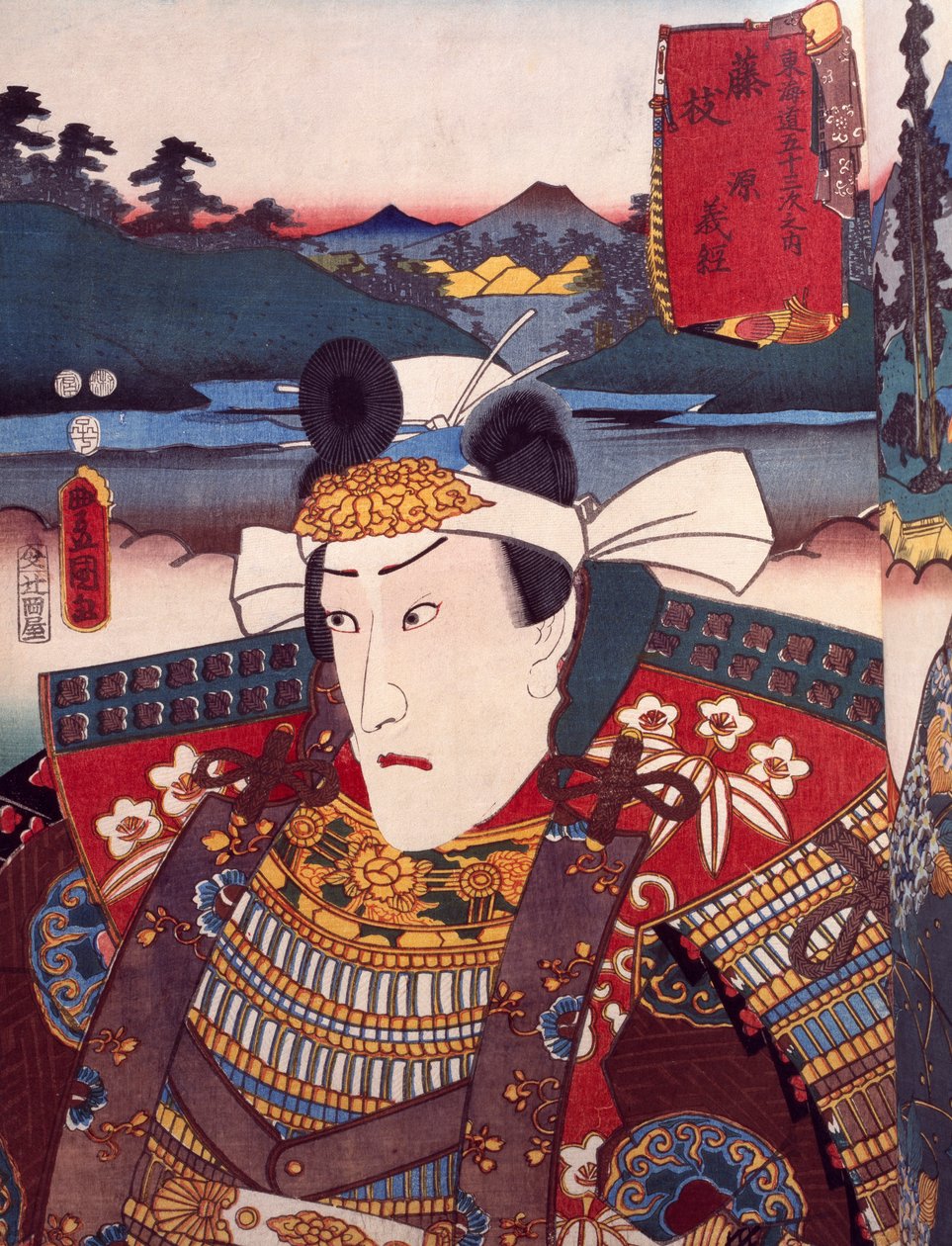 صورة لممثل مسرح كابوكي ، أوكييو إي لأوتاغاوا تويوكوني (1769-1825) ، نقش خشبي ، الحضارة اليابانية ، فترة إيدو (1603-1868) بواسطة أوتاغاوا تويوكوني