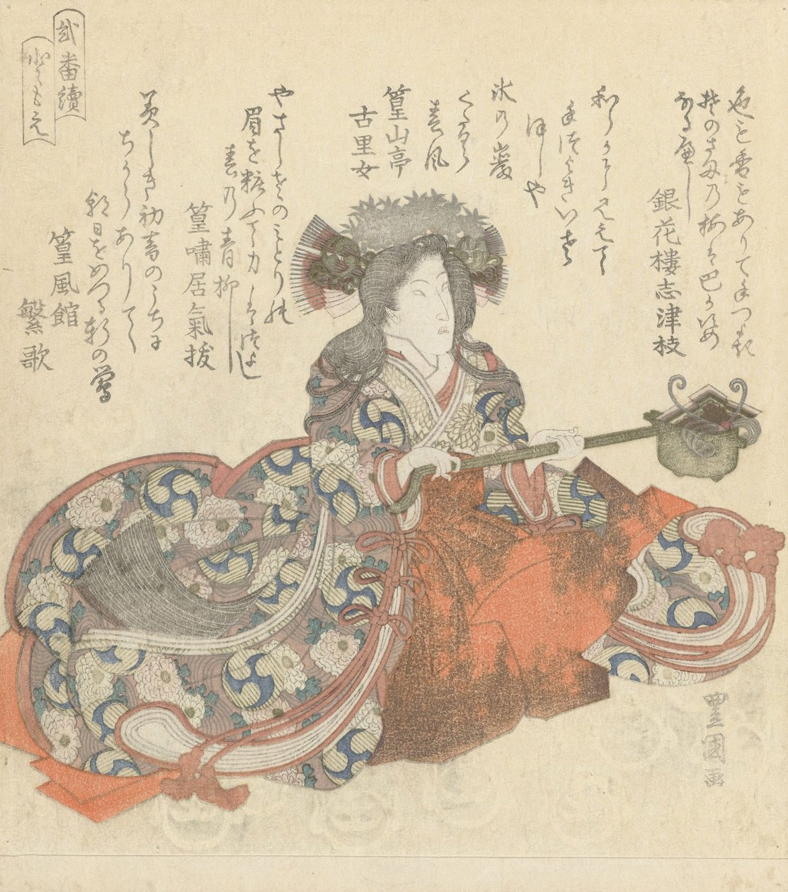 Segawa Kikunojô مثل Tomoe Gozen ، c.1825-29 (قطع خشبية ملونة) بواسطة أوتاغاوا تويوكوني