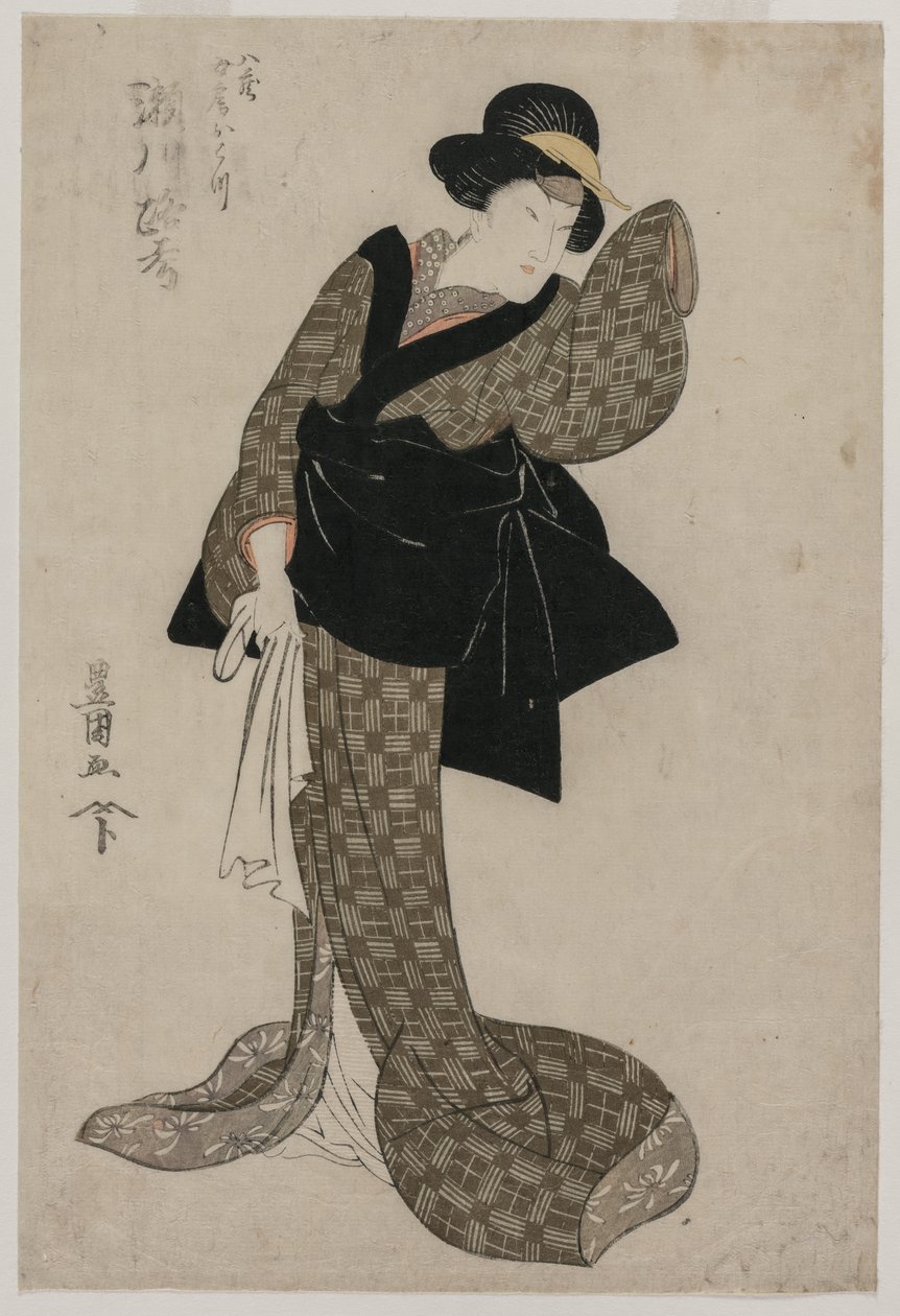Segawa Roko مثل زوجة Hachizos Ohatsu ، ج .1805. بواسطة أوتاغاوا تويوكوني
