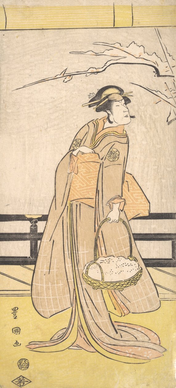 ناكاياما توميسابورو في دور أنثوي ، كاليفورنيا. 1790-1825. بواسطة أوتاغاوا تويوكوني الأول