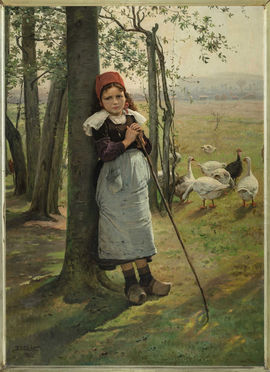 The Goose Girl، ca 1885. بواسطة فاتسلاف بروزيك
