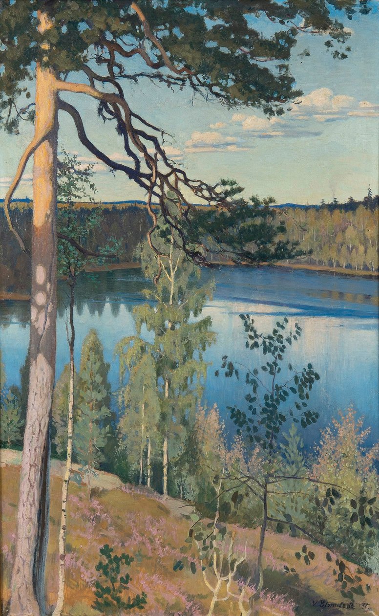 بحيرة في البرية ، 1895 بواسطة Väinö Alfred Blomstedt
