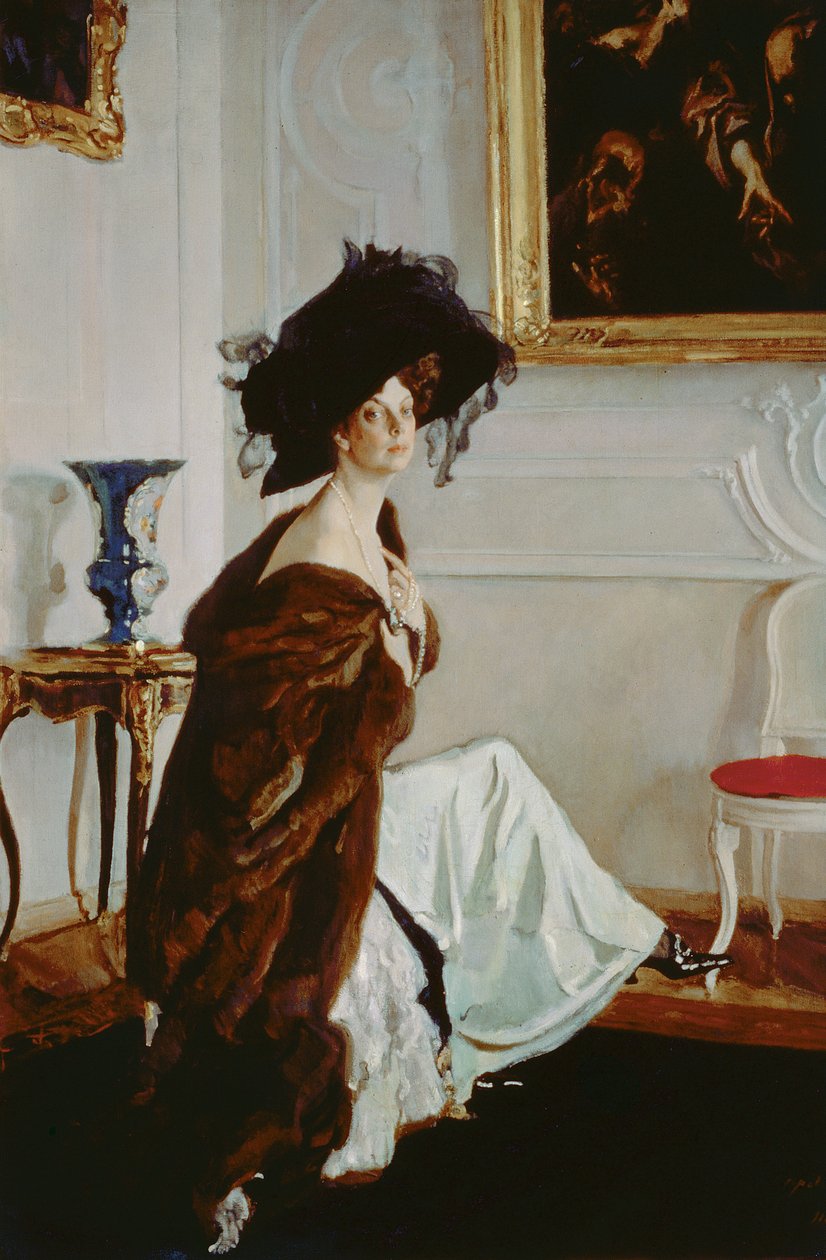 صورة الأميرة أولغا كونستانتينوفنا أورلوفا (1872-1923) 1911 بواسطة فالنتين ألكسندروفيتش سيروف
