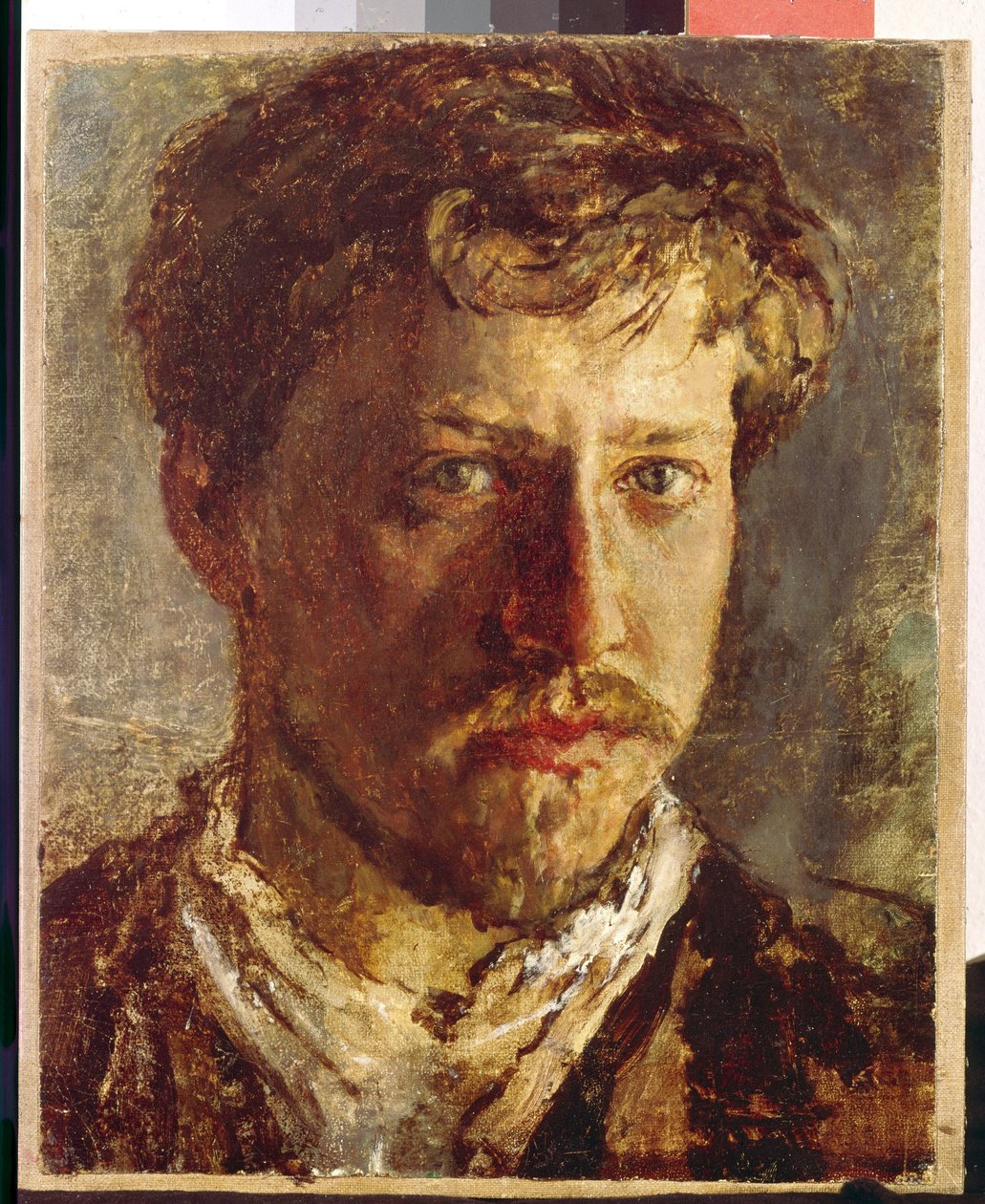 تصوير شخصي. (تصوير شخصي). لوحة فالنتين الكسندروفيتش سيروف (1865-1911) ، زيت على قماش ، حوالي 1880. الفن الروسي بواسطة فالنتين ألكسندروفيتش سيروف