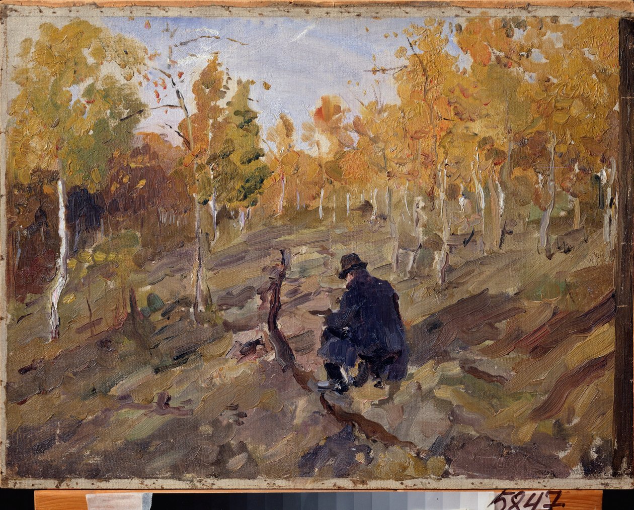 قسطنطين كوروفين (قسطنطين كوروفين) (1861-1939) في العمل. لوحة فالنتين الكسندروفيتش سيروف (1865-1911) ، زيت على قماش بواسطة فالنتين ألكسندروفيتش سيروف