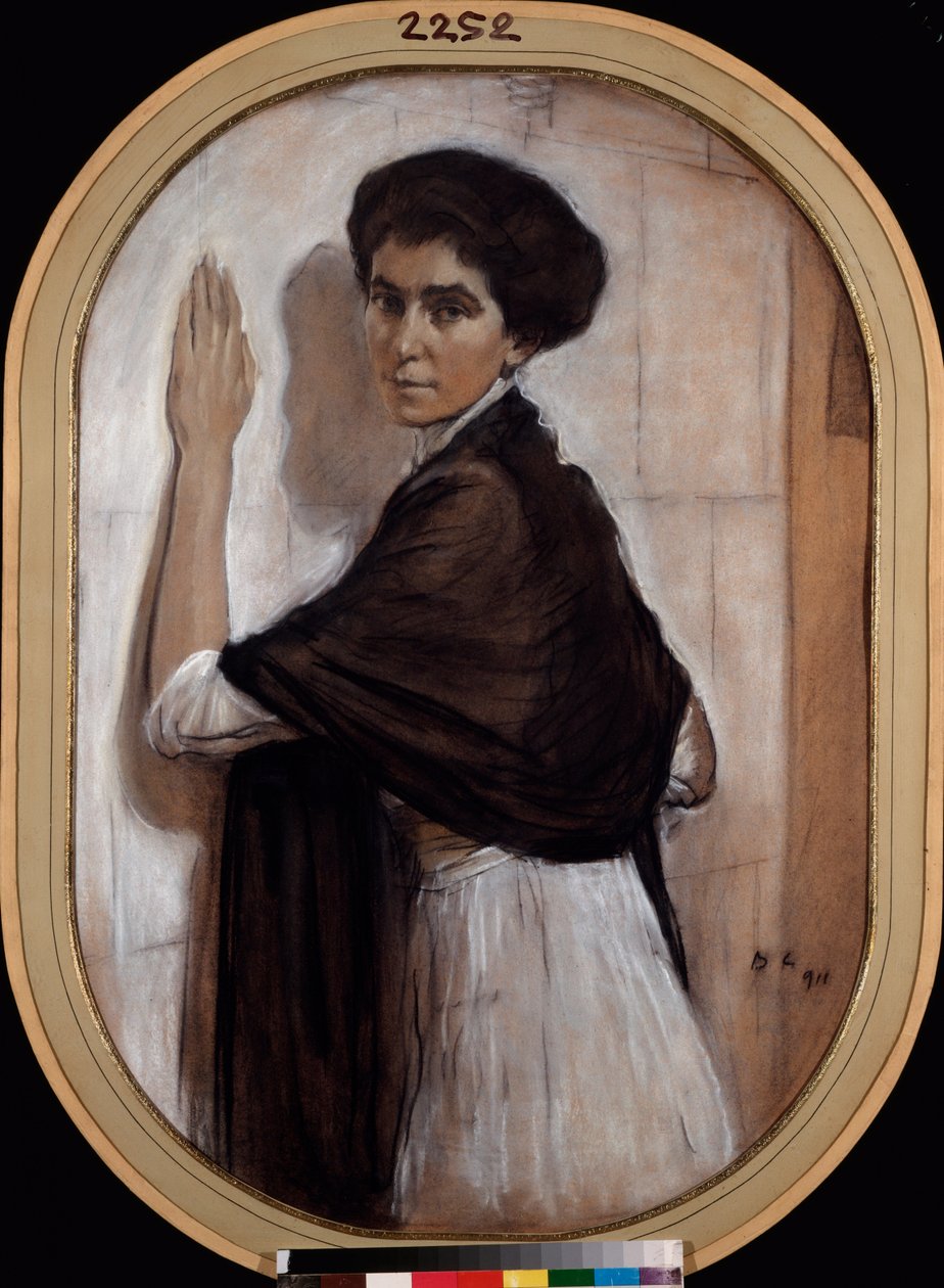 صورة للكونتيسة صوفيا أولسوفييفا. عمل فالنتين الكسندروفيتش سيروف (1865-1911) ، باستيل متفائل على ورق مقوى بواسطة فالنتين ألكسندروفيتش سيروف