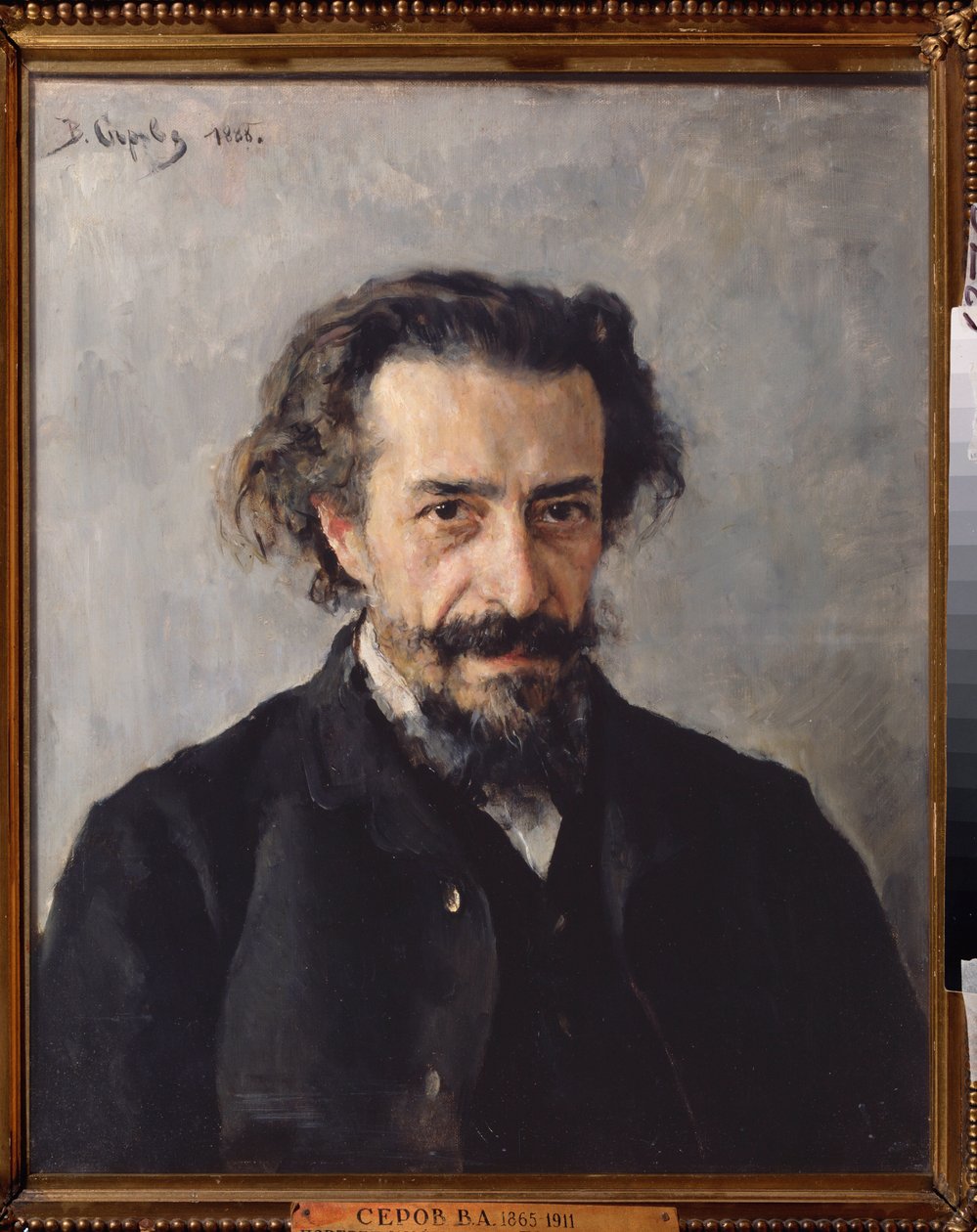 صورة للمؤلف الموسيقي بافل إيفانوفيتش بلارامبيرج (1841-1908). لوحة فالنتين الكسندروفيتش سيروف (1865-1911) ، زيت على قماش بواسطة فالنتين ألكسندروفيتش سيروف