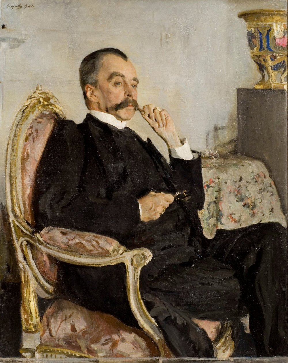 صورة للأمير فلاديمير ميخائيلوفيتش غوليتسين 1847-1932 ، 1906. بواسطة فالنتين ألكسندروفيتش سيروف