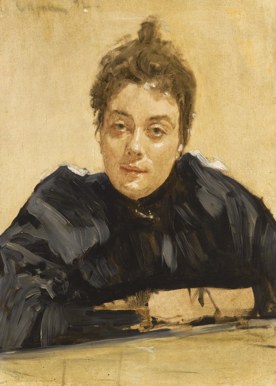 صورة للفنانة ماريا ياكونتشيكوفا - ويبر 1870-1902 بواسطة فالنتين ألكسندروفيتش سيروف