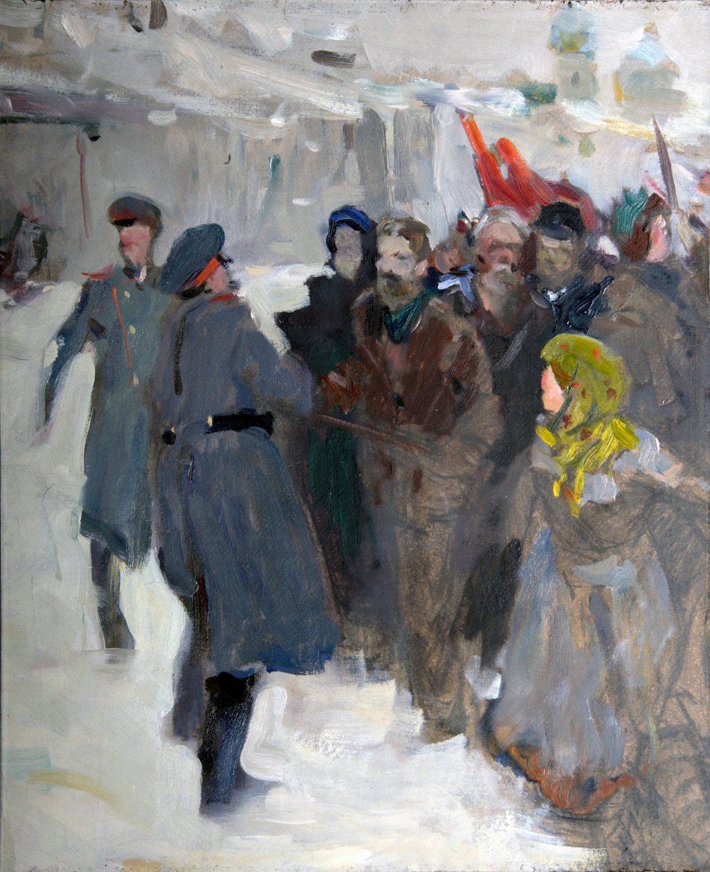 مظاهرة ثورية ، 1906. بواسطة فالنتين الكسندروفيتش سيروف
