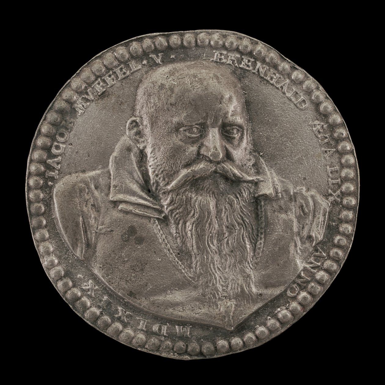 جاكوب مفل ، 1509-1569 ، أرستقراطي نورمبرغ ، 1569. بواسطة فالنتين رسام