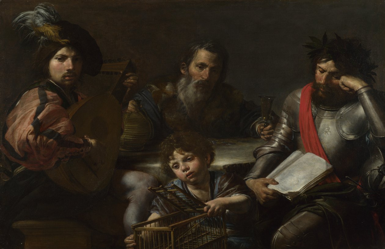 العصور الأربعة للإنسان ، ج. 1629 بواسطة Valentin de Boullogne
