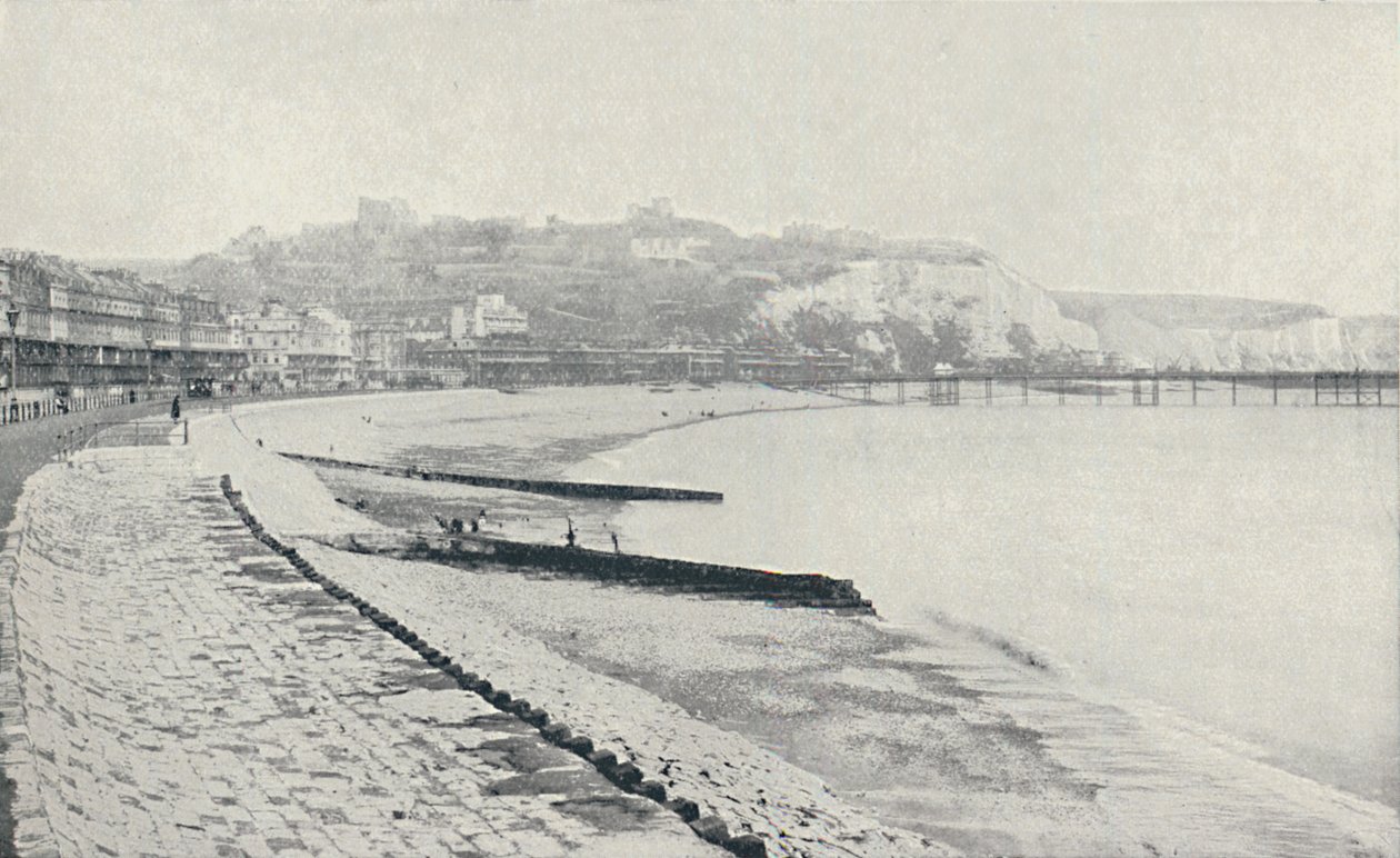منحدرات الطباشير ، بالقرب من دوفر ، 1910 بواسطة عيد الحب وأولاده المحدودة