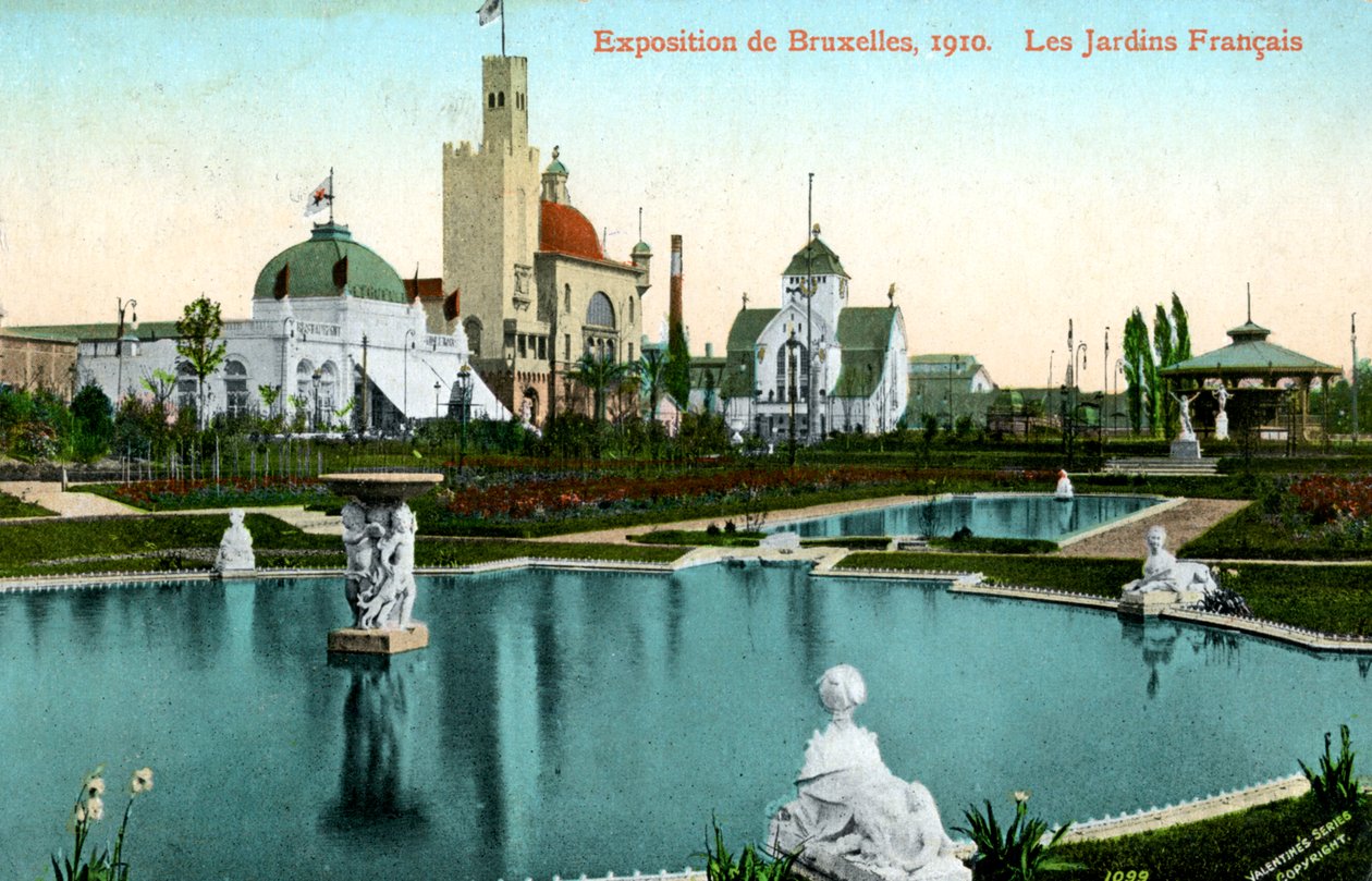 الحديقة الفرنسية ، المعرض العالمي ، بروكسل ، بلجيكا ، 1910. بواسطة عيد الحب وأولاده المحدودة