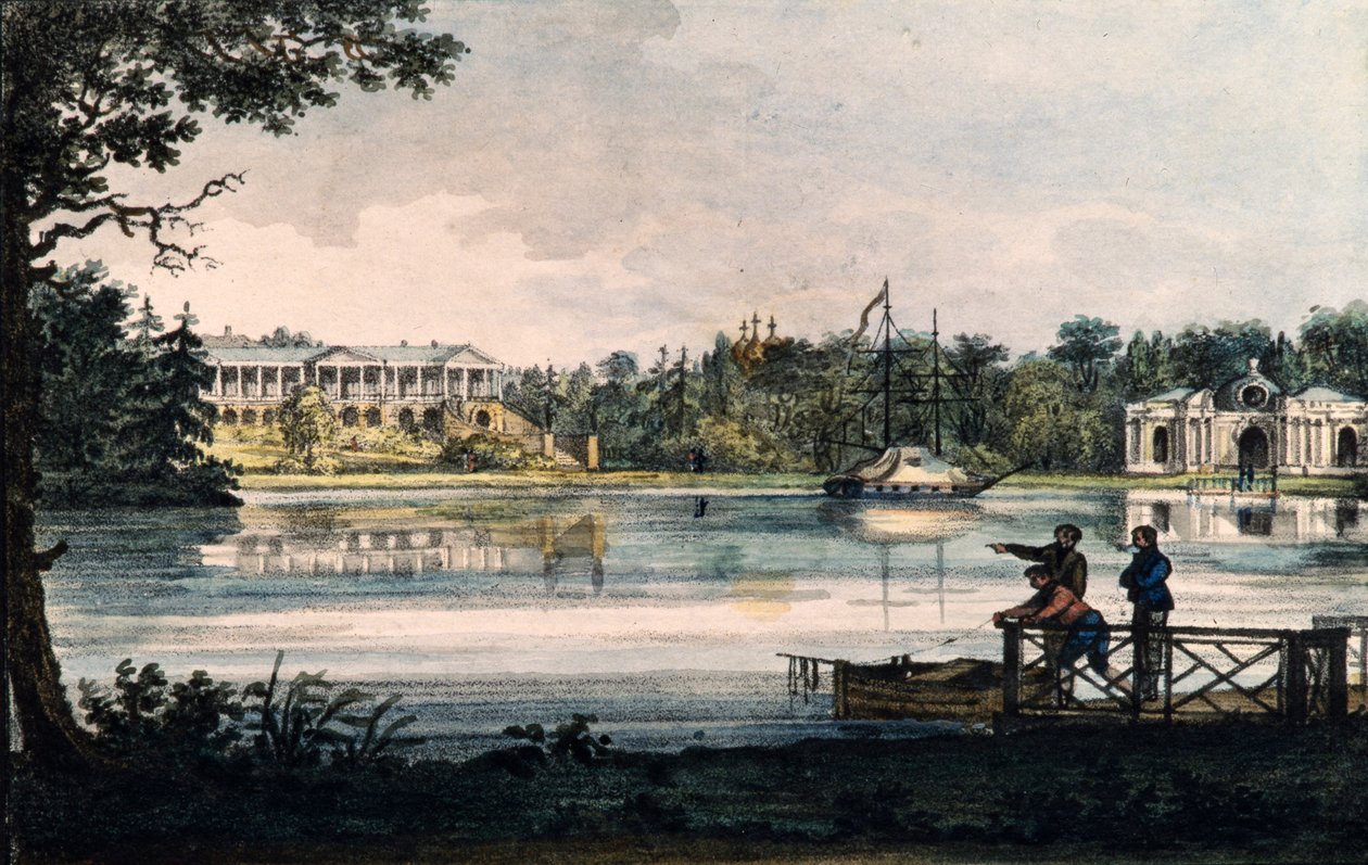 معرض كاميرون في قصر كاترين في Tsarskoye Selo ، حوالي 1820 بواسطة فاليريان بلاتونوفيتش لانغر