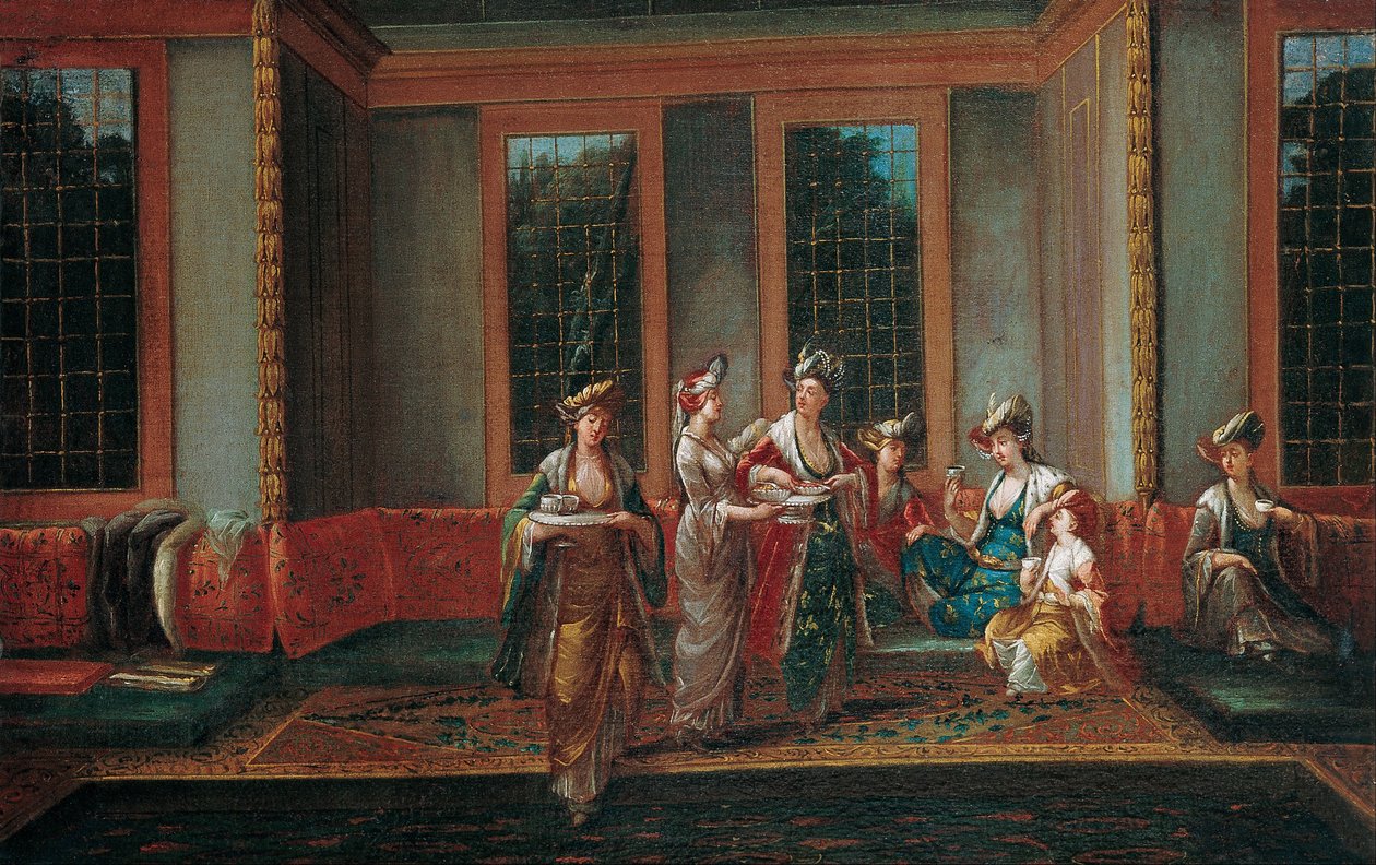 نساء يشربن القهوة ، 1720 بواسطة فانمور
