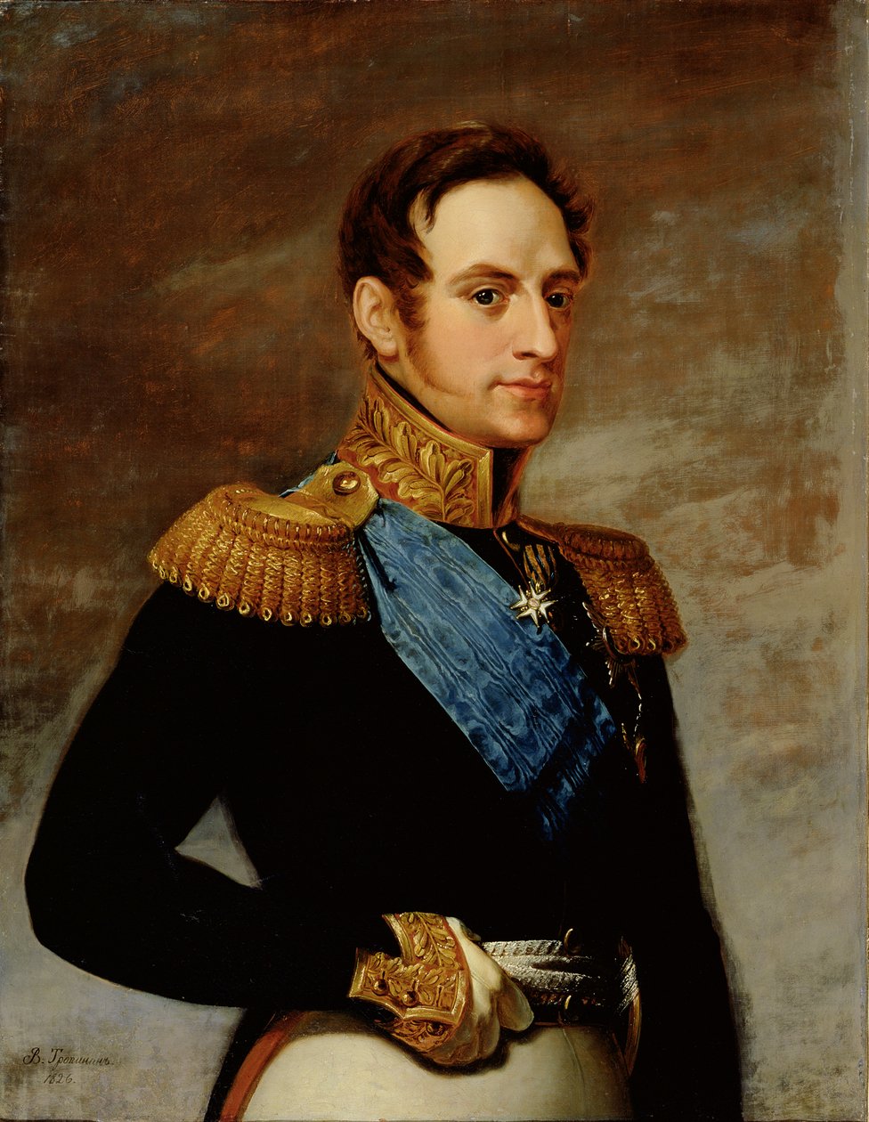 صورة القيصر نيقولا الأول (1796-1855) 1826 بواسطة فاسيلي أندرييفيتش تروبينين