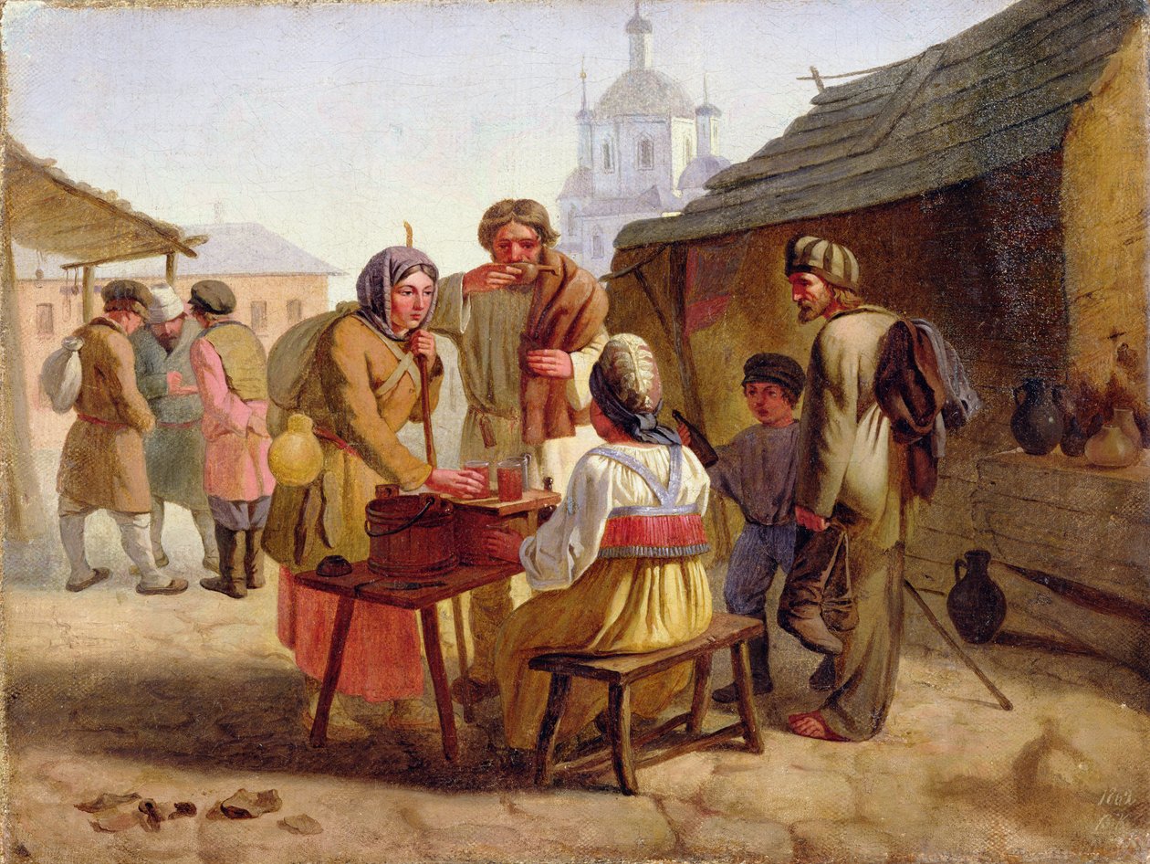 كفاس بائع ، 1862 بواسطة فاسيلي إفيموفيتش كاليستوف