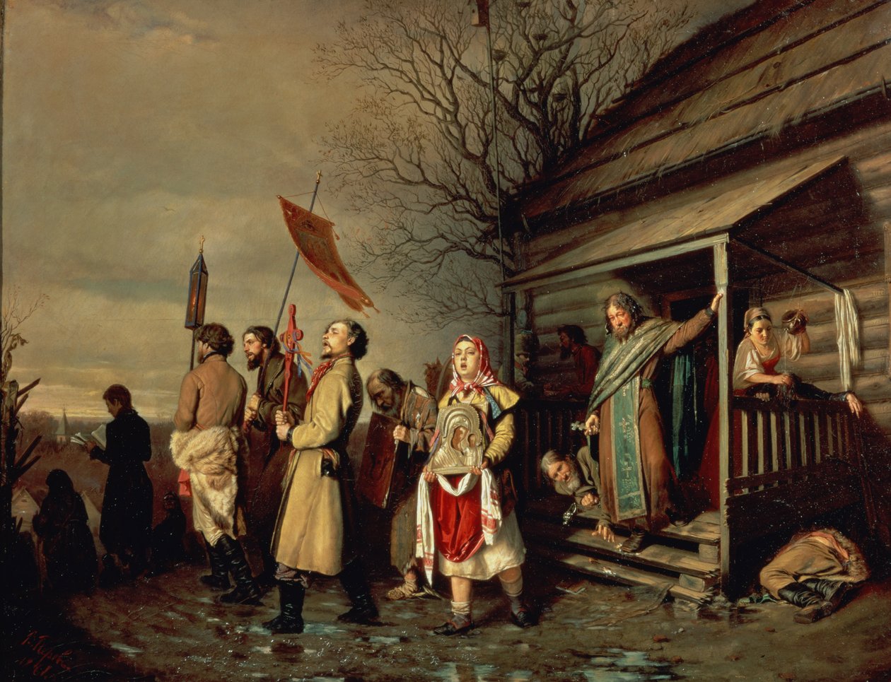 موكب عيد الفصح ، 1861 بواسطة فاسيلي جريجوريفيتش بيروف