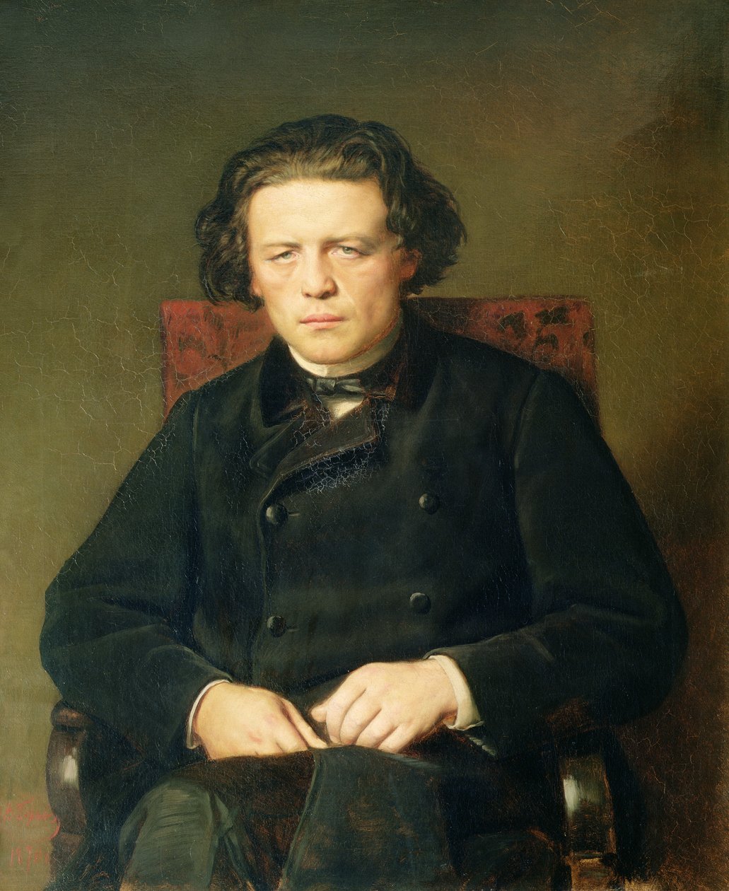 صورة أنطون روبنشتاين (1829-1894) 1870 بواسطة فاسيلي جريجوريفيتش بيروف