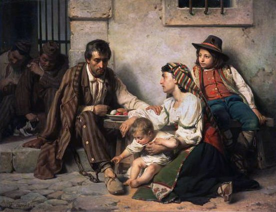 لقاء السجين مع عائلته ، 1868 بواسطة Vasili Vasilievich Vereshchagin