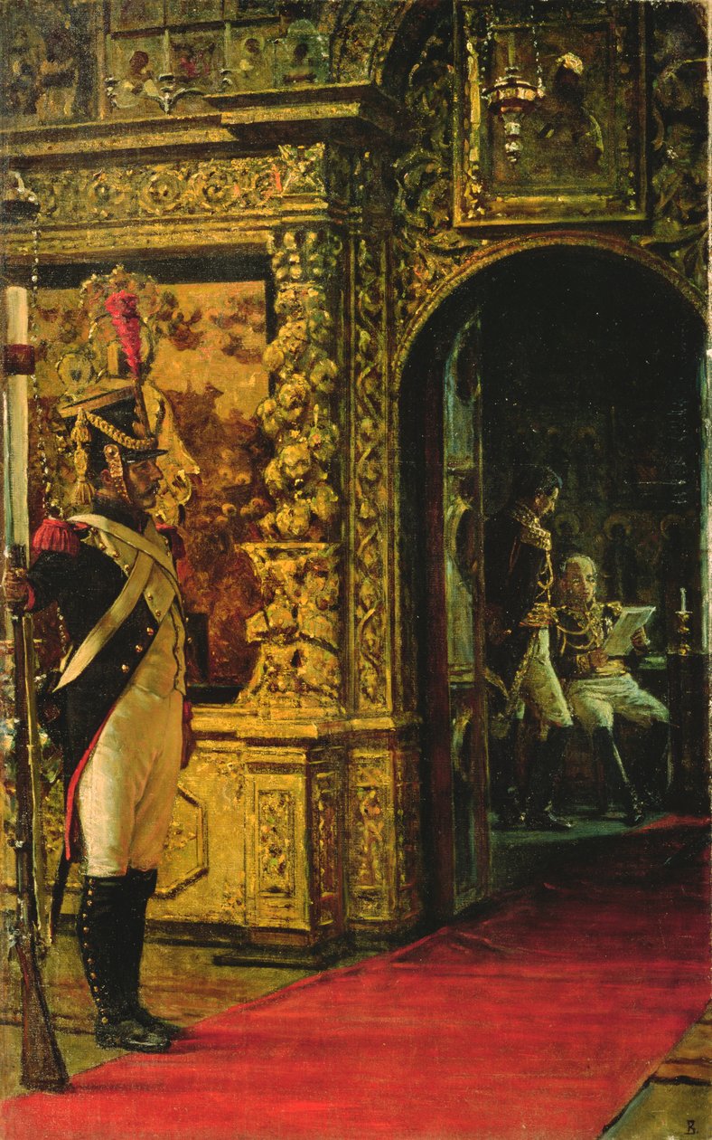 المارشال دافوت في دير تشودوف ، موسكو الكرملين ، 1900 بواسطة Vasili Vasilievich Vereshchagin