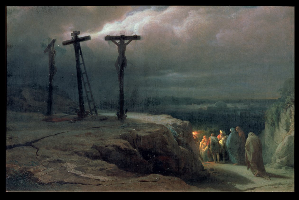 ليلة في الجلجثة ، 1869 بواسطة Vasili Vasilievich Vereshchagin