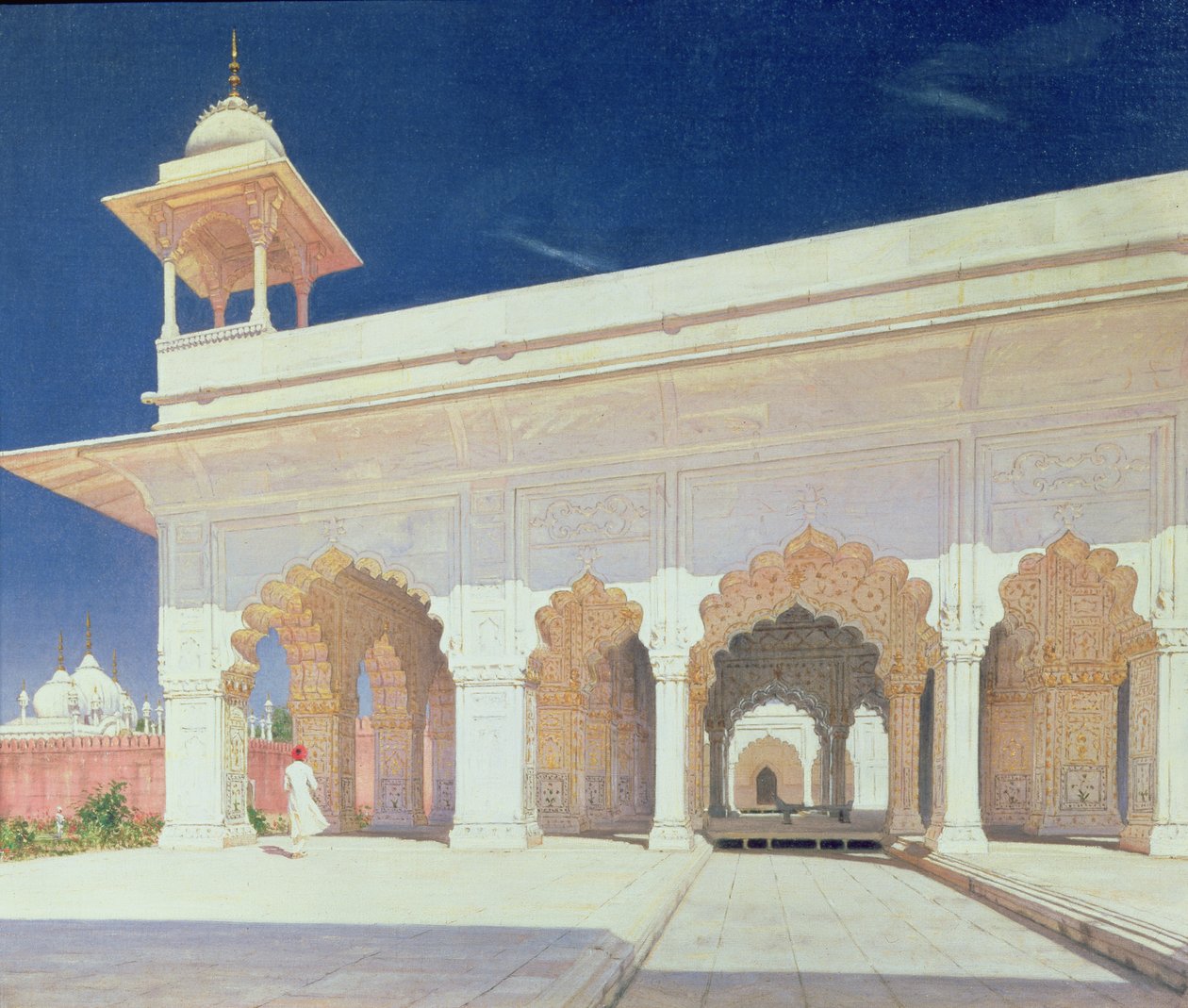 غرفة العرش لقلعة شاه جهان في دلهي ، 1875 بواسطة Vasili Vasilievich Vereshchagin