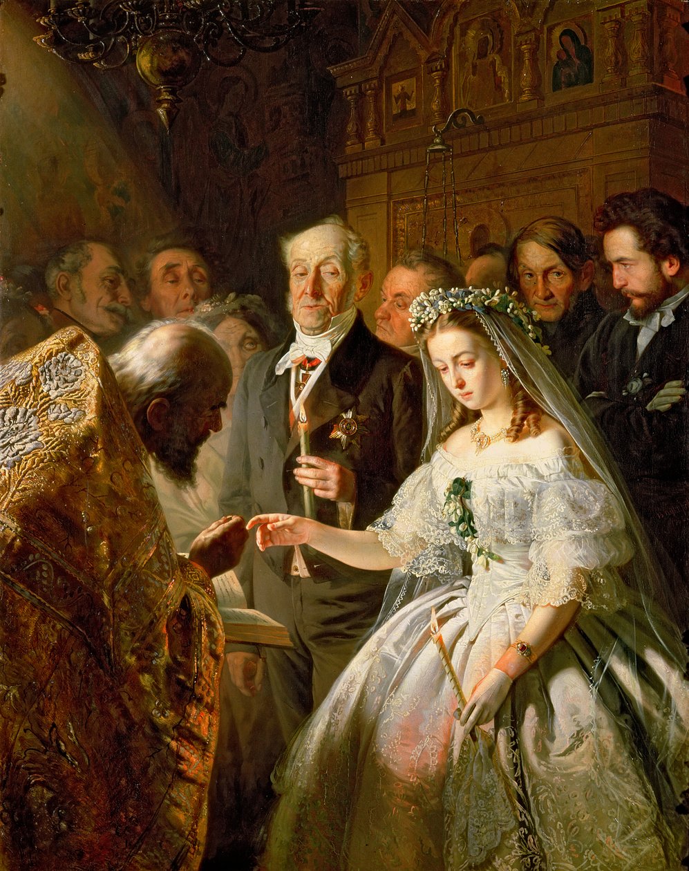 الزواج غير المتكافئ ، 1862 بواسطة فاسيلي فلاديميروفيتس بوكيرف
