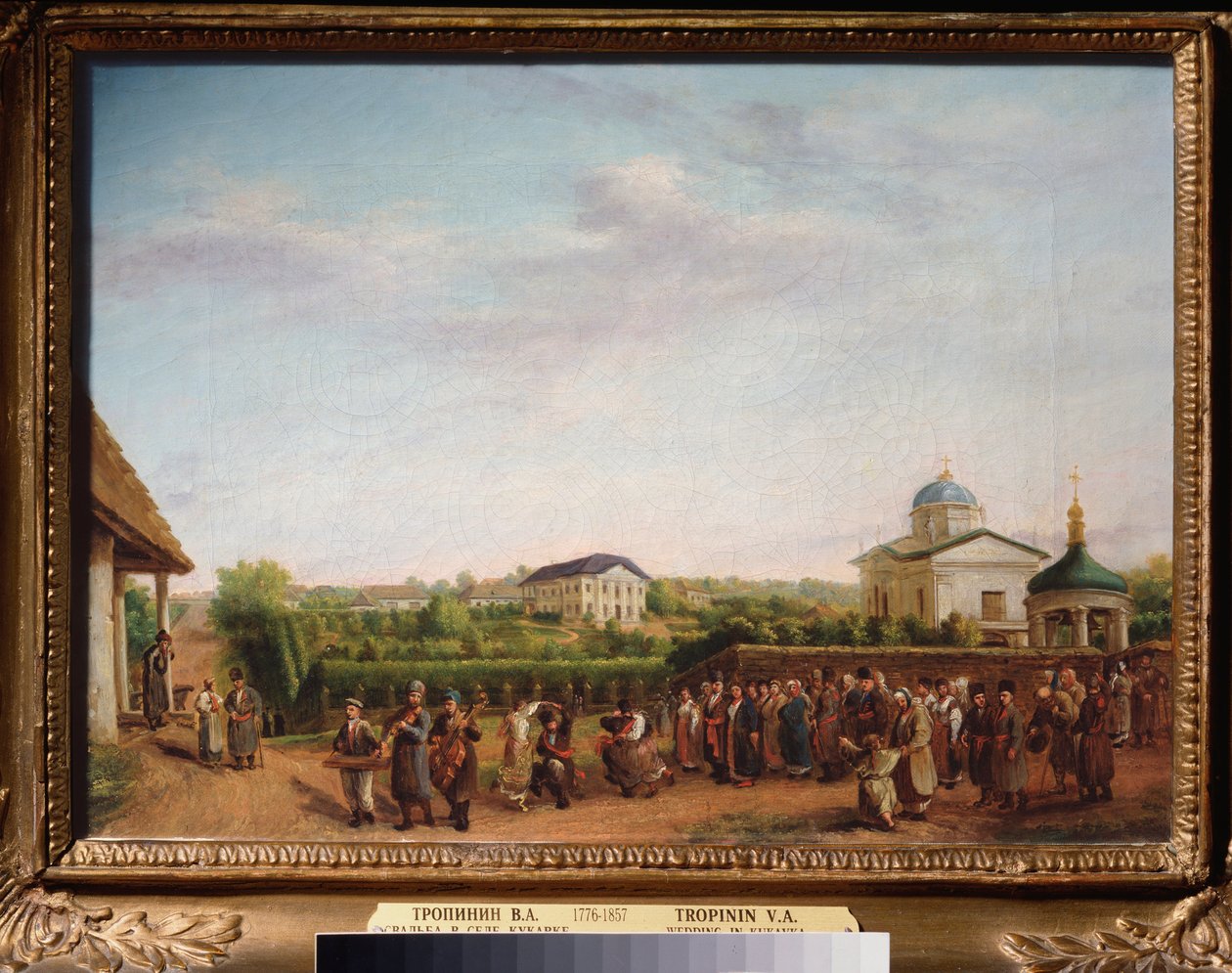 Noce dans le Village de Kukavka (أوكرانيا) (حفل الزفاف في قرية كوكافكا) - لوحة لفاسيلي أندريفيتش تروبينين (فاسيلي تروبينين) (1776-1857) ، زيت على قماش ، حوالي 1810 ، فن روسي بواسطة فاسيلي أندرييفيتش تروبينين