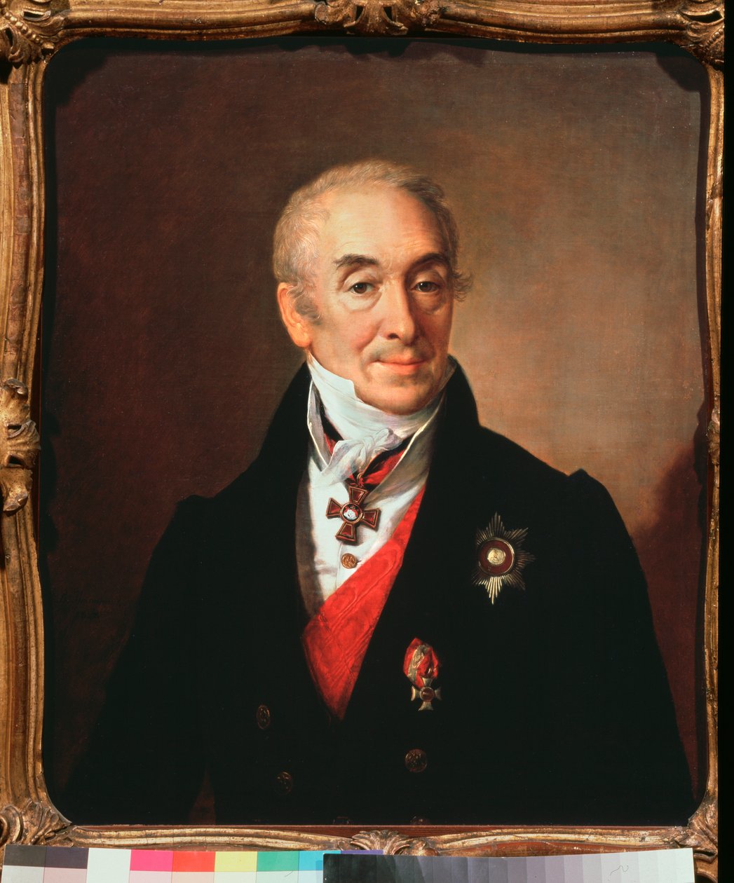 صورة لسيرجي كوشنكوف (1767-1839) ، سياسي روسي - صورة سيرجي كوشنكوف - لوحة لفاسيلي أندرييفيتش تروبينين (فاسيلي تروبينين) (1776-1857) ، زيت على قماش بواسطة فاسيلي أندرييفيتش تروبينين