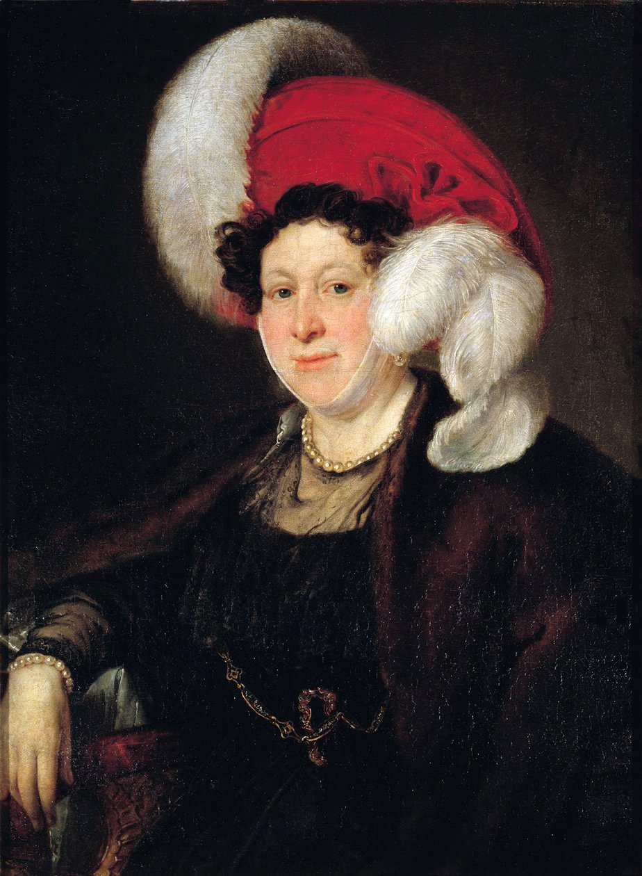 صورة الكونتيسة ناتاليا ألكسندروفنا زوبوفا 1775-1844 ، ني سوفوروفا ، 1834 بواسطة فاسيلي أندرييفيتش تروبينين