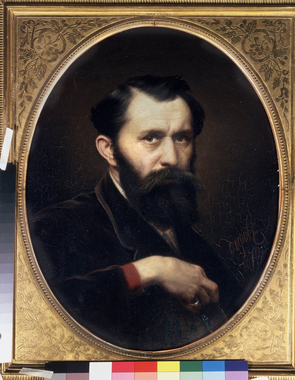 تصوير شخصي. لوحة لفاسيلي (فاسيلي) غريغوريفيتش بيروف (1834-1882) ، زيت على قماش بواسطة فاسيلي جريجوريفيتش بيروف