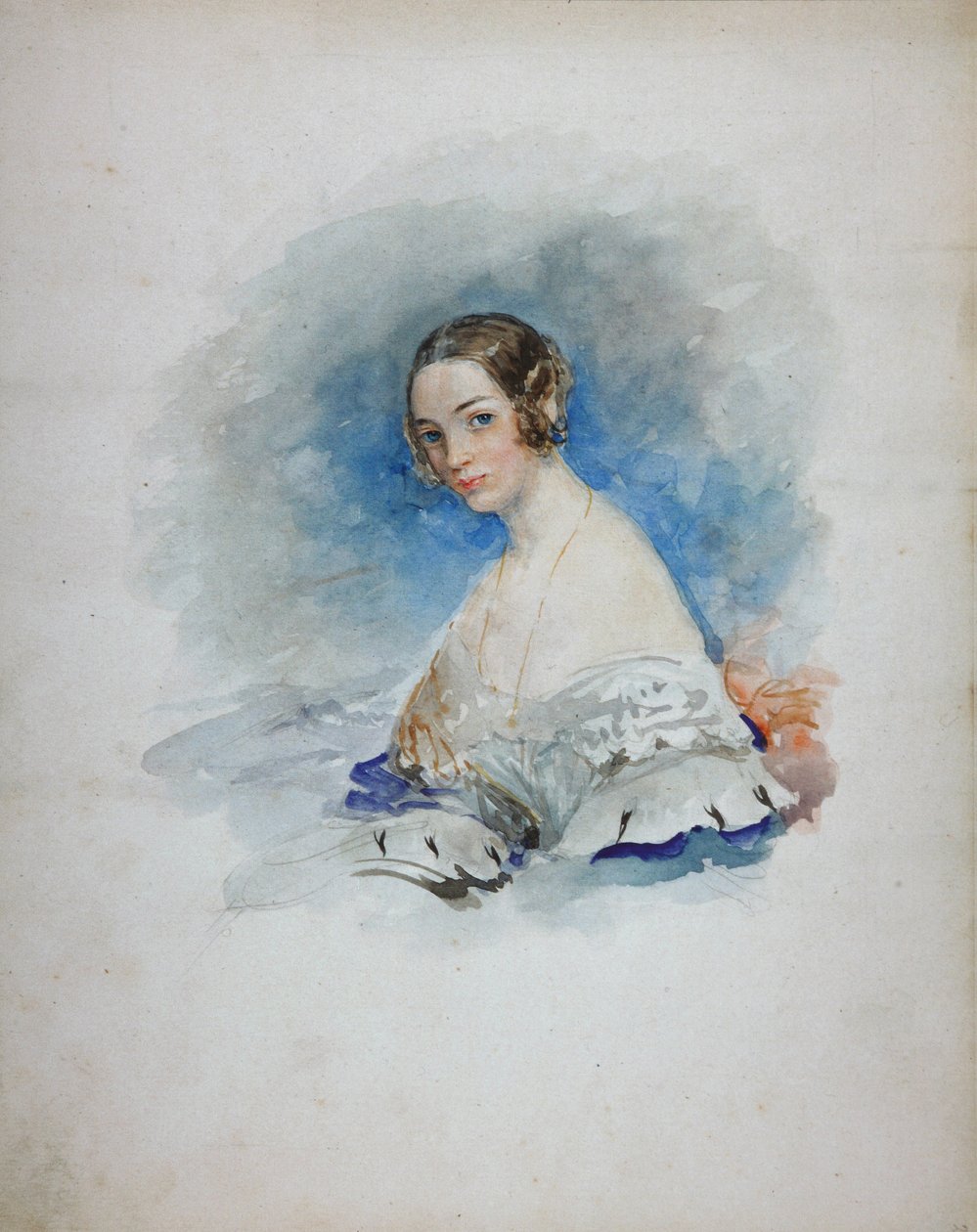 صورة للأميرة ماريا إيفانوفنا كوتشوبي ، ني بارياتينسكايا 1818-1843 ، 1846 بواسطة فاسيلي سيمينوفيتش سادوفنيكوف