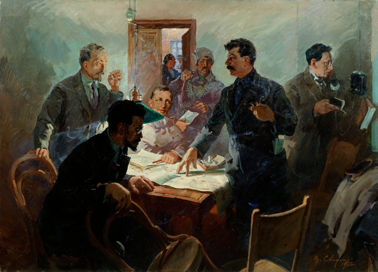 أركان ثورة أكتوبر ، 1934. بواسطة فاسيلي سفاروج