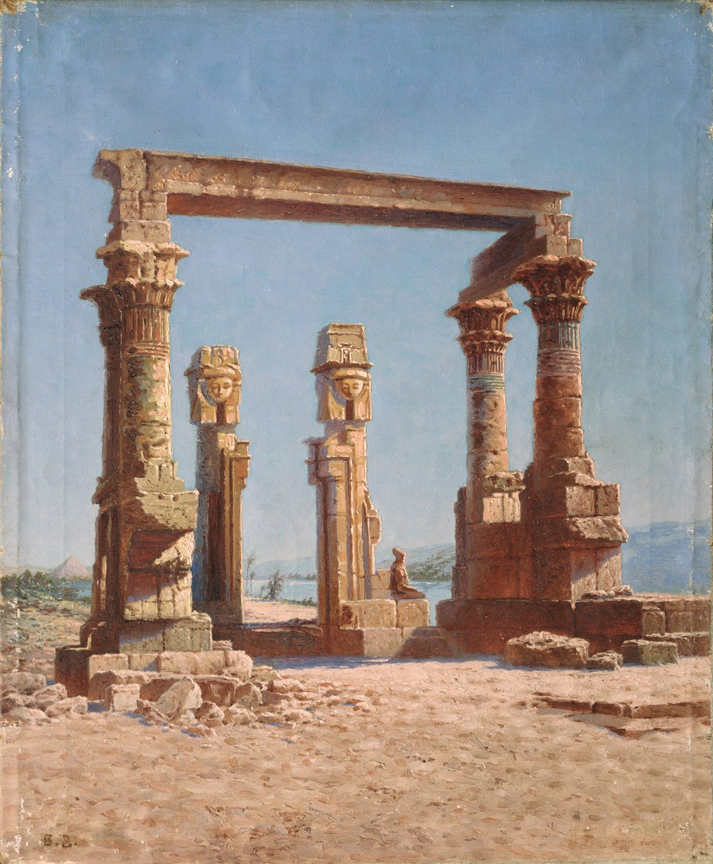 أطلال معبد مصر بواسطة Vasili Vasilievich Vereshchagin