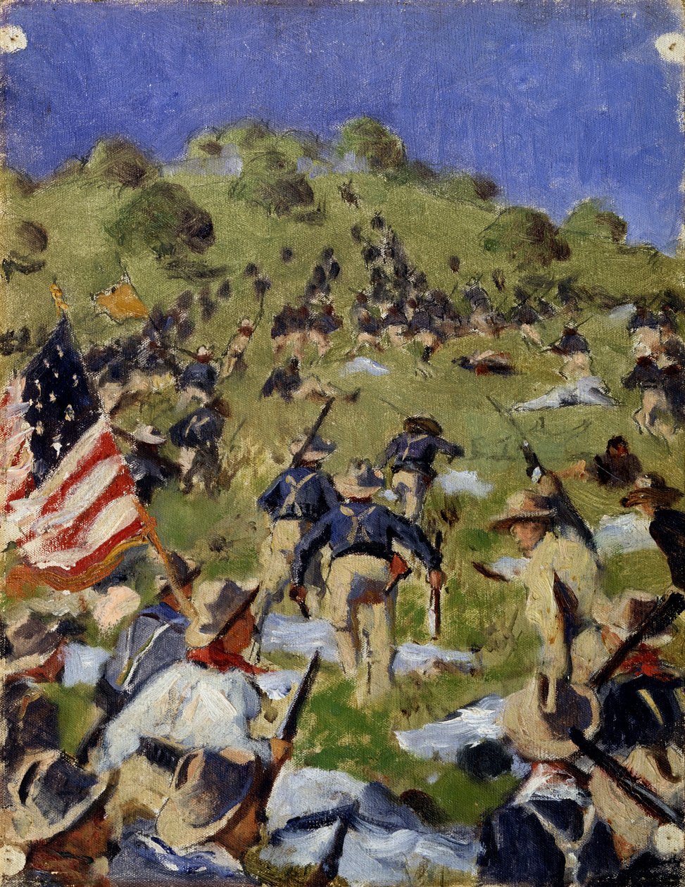 المسؤول عن الراكبين في سان خوان هيل عام 1898 ، ج. 1900 بواسطة Vasili Vasilievich Vereshchagin