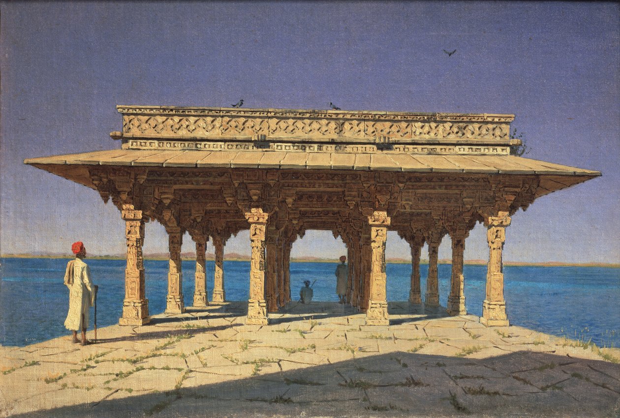 مساء في منطقة بحيرة جايبور بولاية راجستان ، الهند ، 1874 بواسطة Vasili Vasilievich Vereshchagin