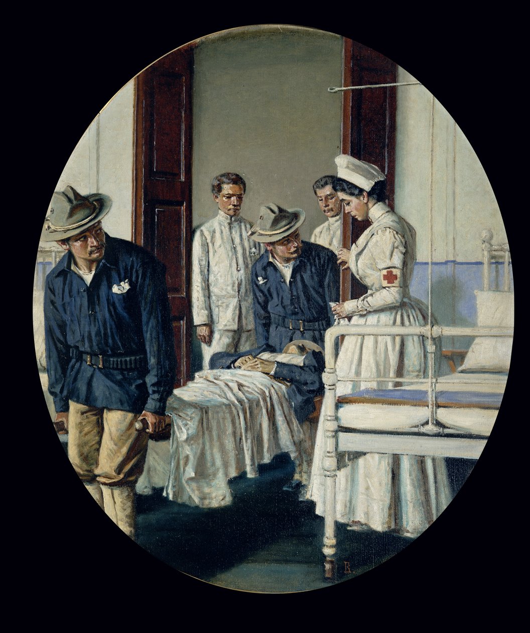 في مستشفى عسكري بواسطة Vasili Vasilievich Vereshchagin