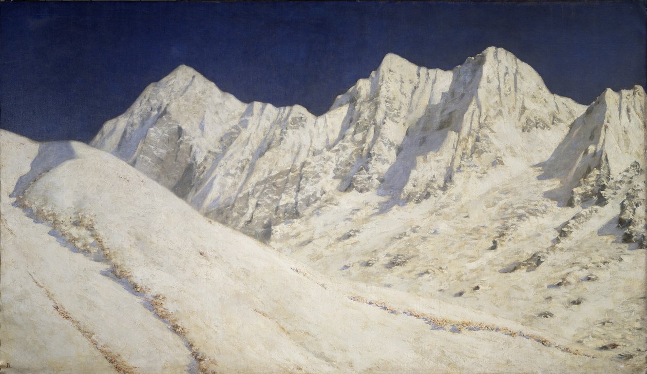 الهند. الثلج في جبال الهيمالايا ، 1874-1876 بواسطة Vasili Vasilievich Vereshchagin