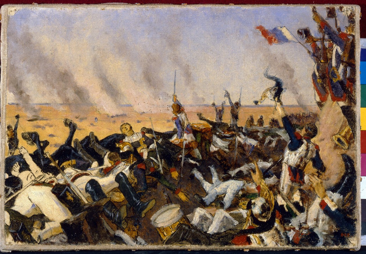 نهاية معركة بورودينو في 26 أغسطس 1812 (نهاية معركة بورودينو في 26 أغسطس). بواسطة Vasili Vasilievich Vereshchagin