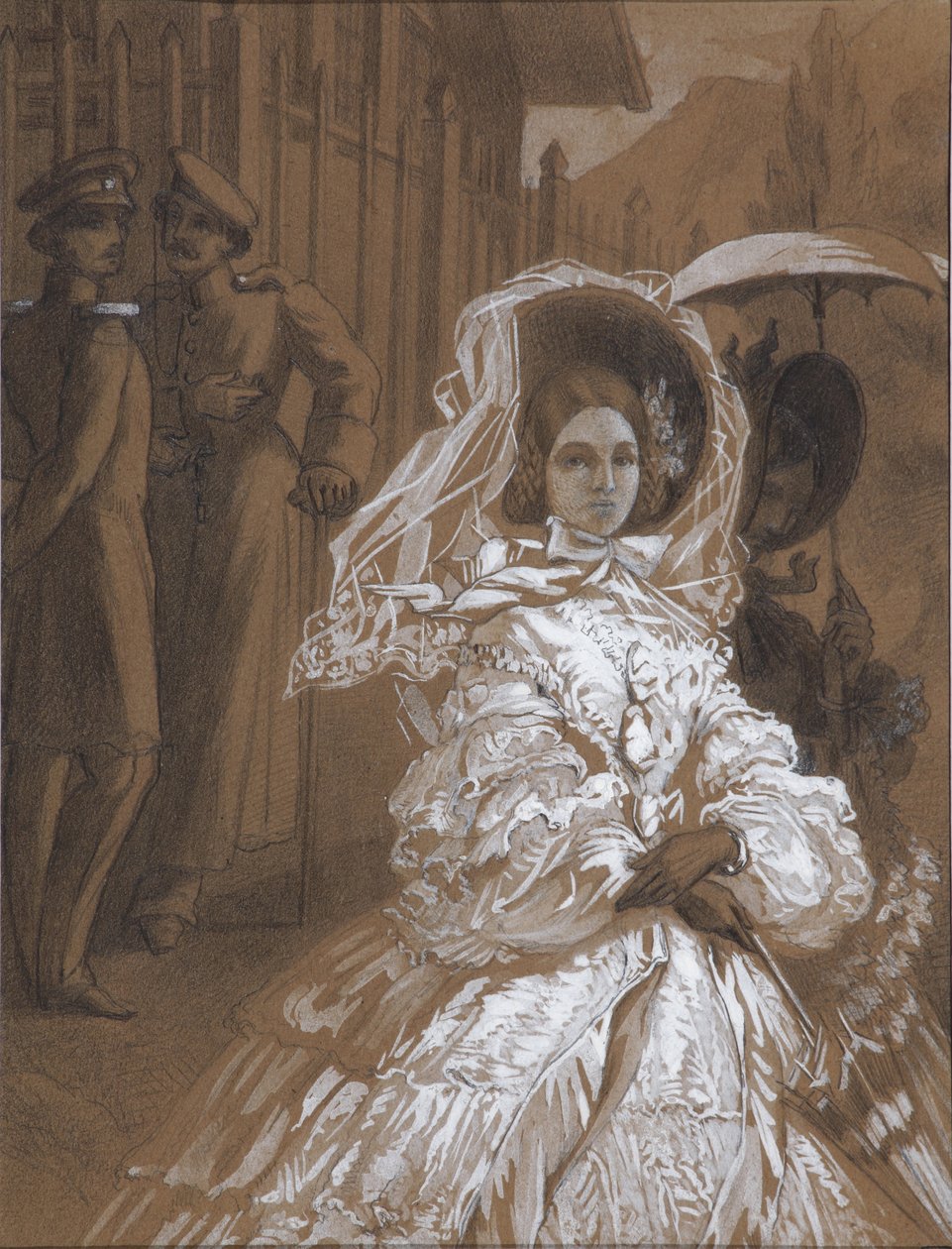 الأميرة ماري. رسم توضيحي لرواية "بطل عصرنا" بقلم ميخائيل ليرمونتوف ، 1862 بواسطة Vasili Vasilievich Vereshchagin