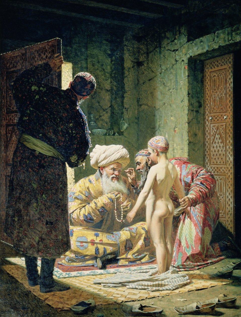 بيع الطفل الرقيق بواسطة Vasili Vasilievich Vereshchagin
