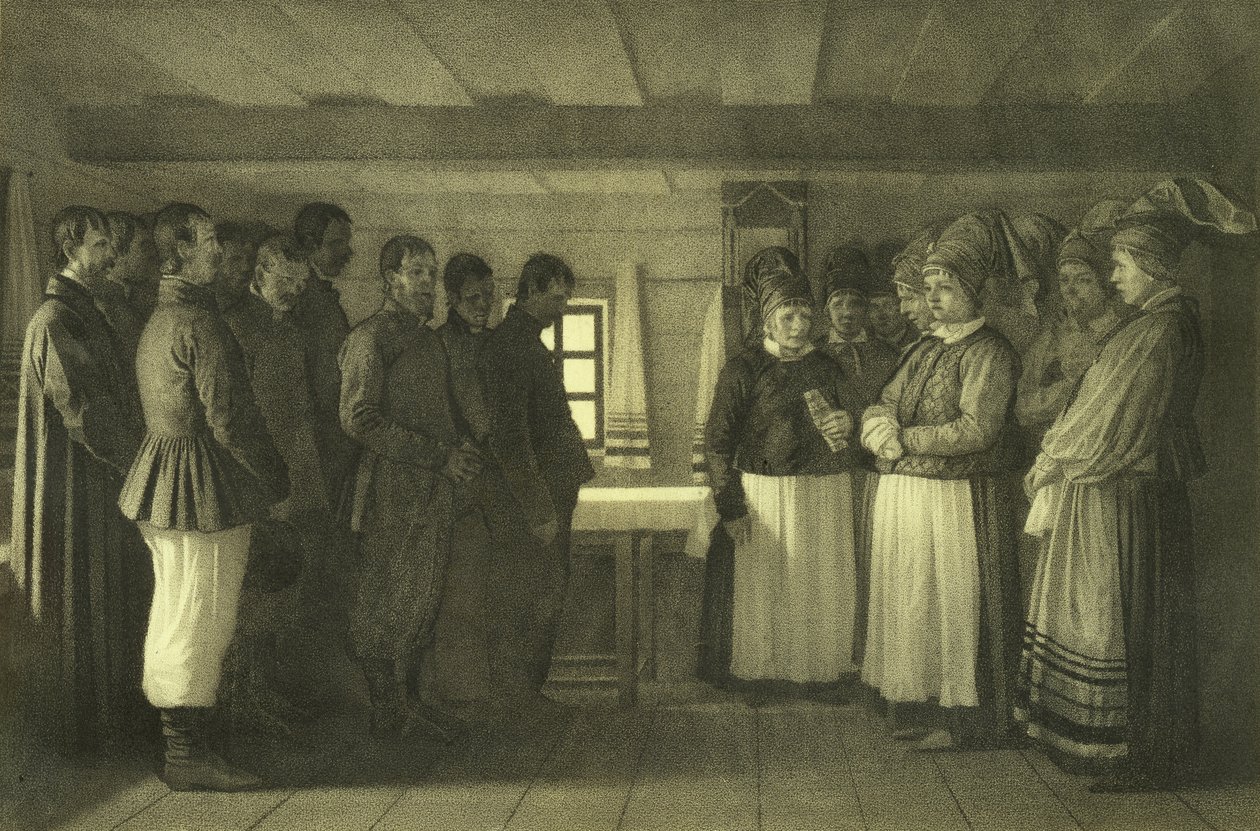 صلاة الدخوبور 1865 بواسطة Vasili Vasilievich Vereshchagin