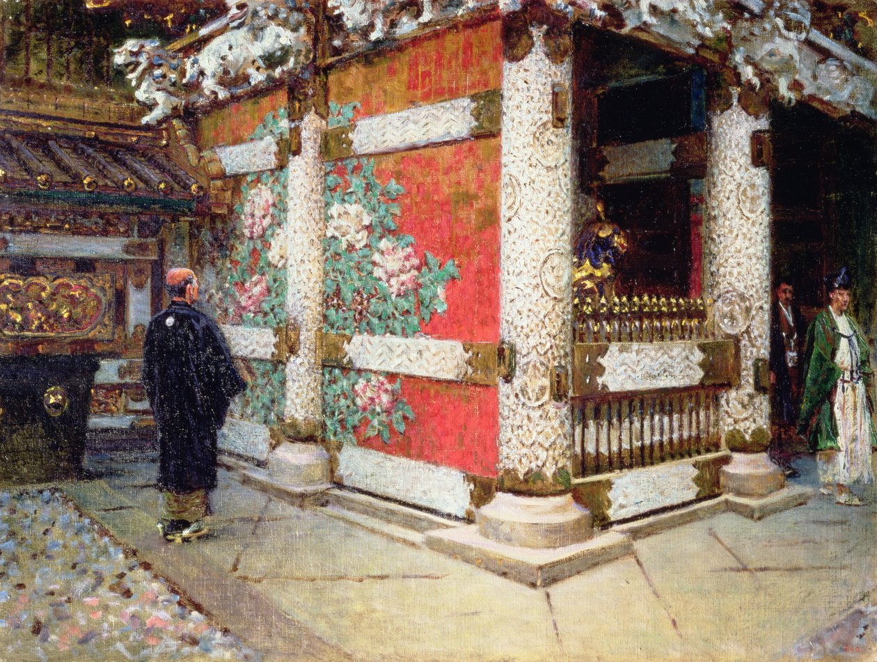 معبد الشنتو في نيكو ، اليابان بواسطة Vasili Vasilievich Vereshchagin