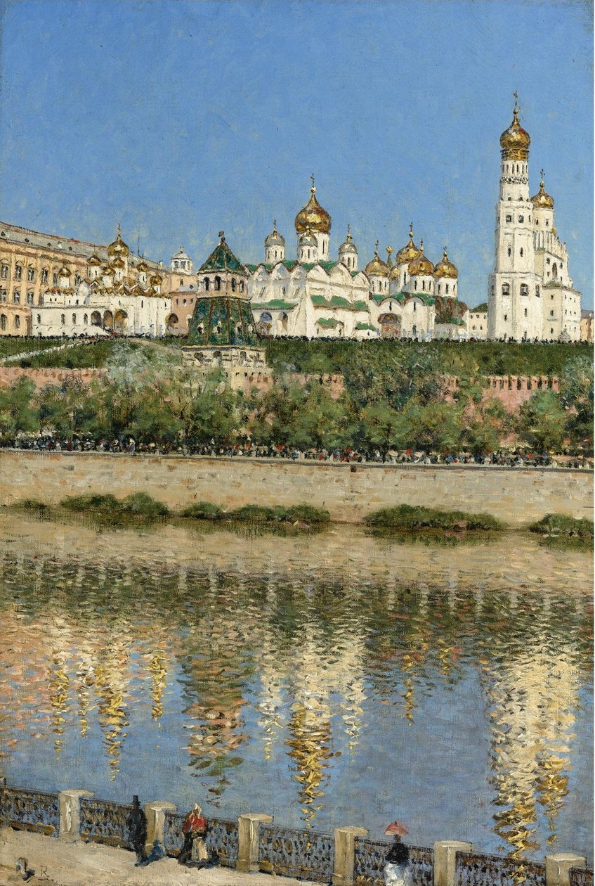 منظر للكرملين في موسكو بواسطة Vasili Vasilievich Vereshchagin